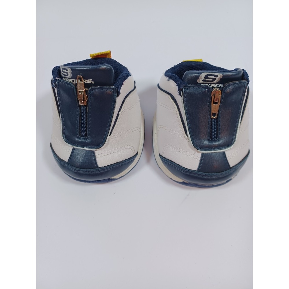 Build A Bear Shoes Skechers White‎ Blue Zipper
